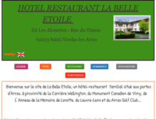 Tablet Screenshot of hotel-labelleetoile.fr